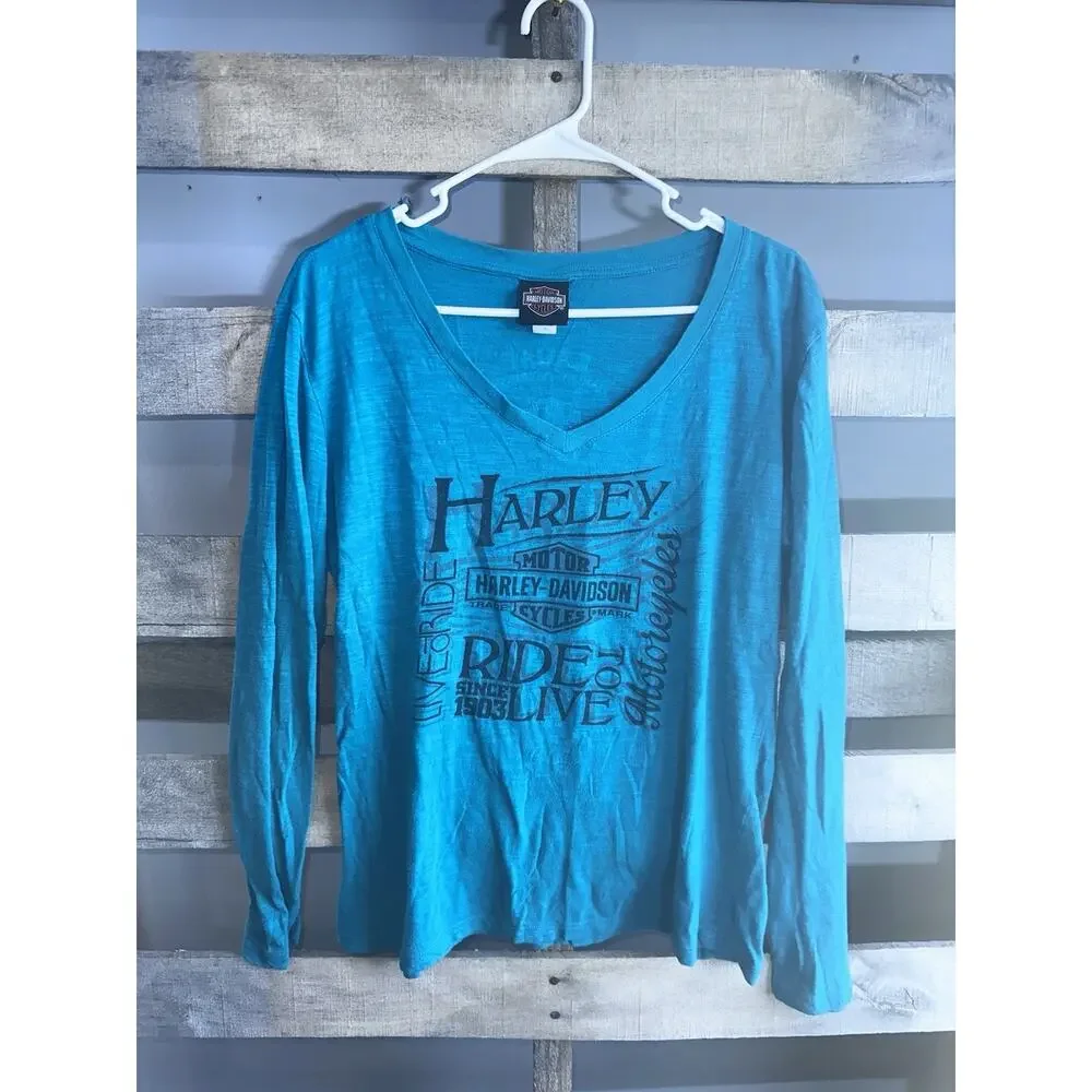 Harley Davison Ladies Size XL Bundle Lot Tees Tanks Hoodie